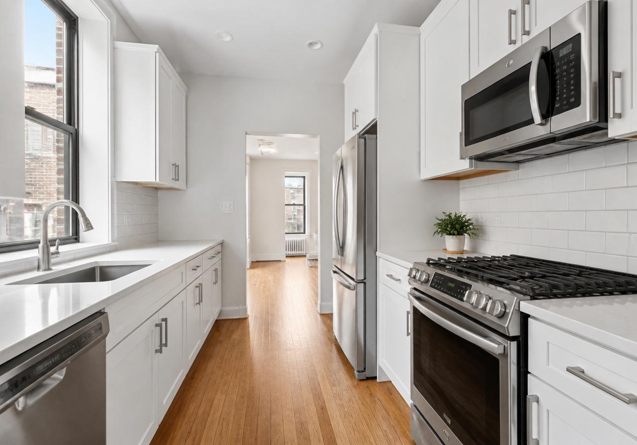 Gut-Renovated Galley Kitchen – after